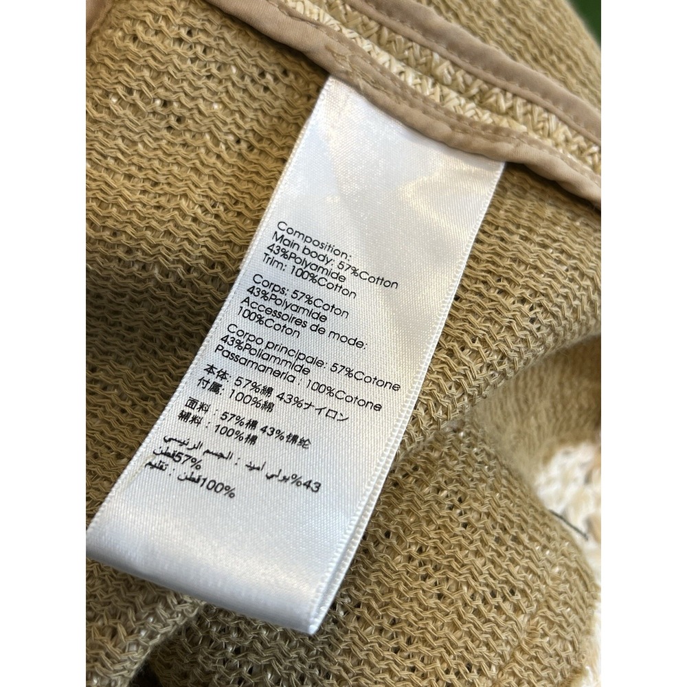 3.1 Phillip Lim Dress Women 6 Crochet Knit Fringe Straw Tan Natural Lyst Coastal - Picture 11 of 16